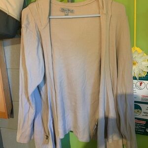 Olivia Sky Blue Sky Cream Women's Sweater Size 1 X